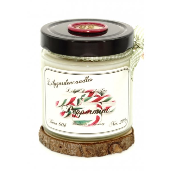 Peppermint  Lily Round Jar medium