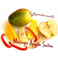 Duftkerze Mango Apple Salsa im Glas 110g mit Holzdocht