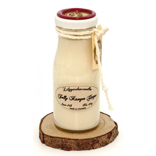 Duftkerze Jolly Ranger Grape in der Milchflasche 120g