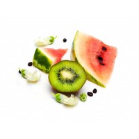 Duftkerze Watermelon & Kiwi  in der Milchflasche 170g CocoSoy Wachs
