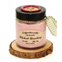 Rhubarb Strawberry  Lily Round Jar mini