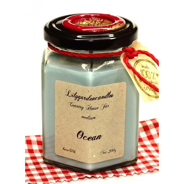 Scented candle Ocean in a glass 200g