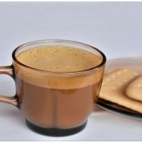 Scented candle Graham Cracker Latte in a glass 220g