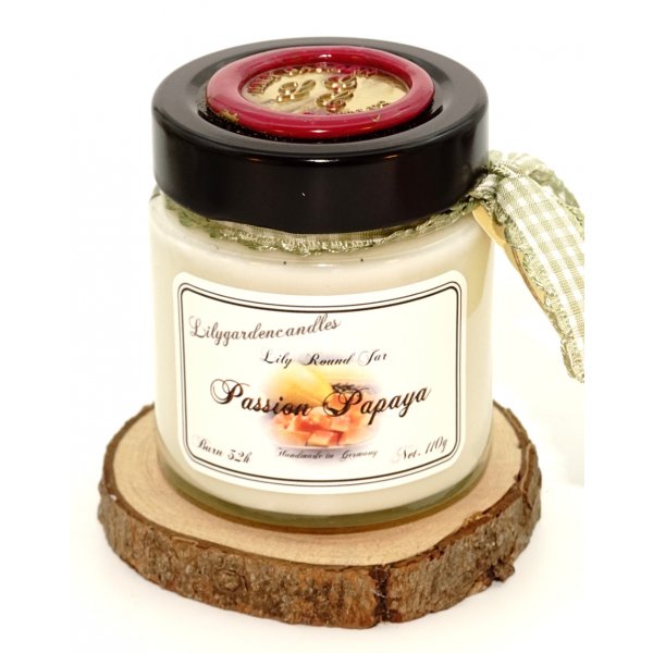 Scented candle Passion Papaya in a glass 110g