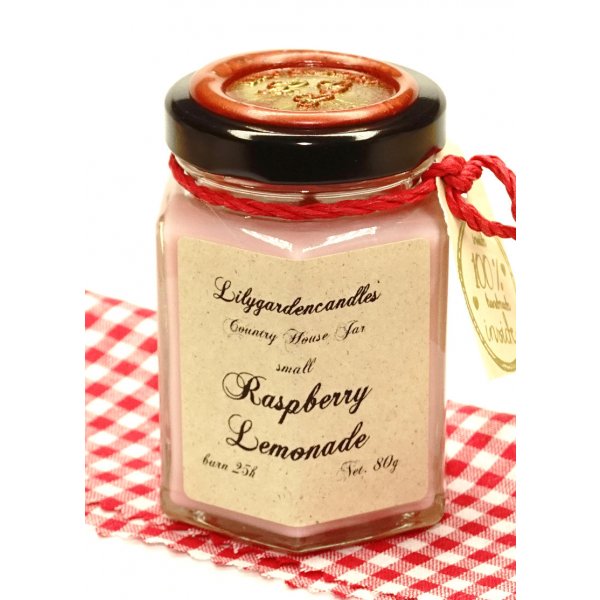 Scented candle Raspberry Lemonade in a glass 80g