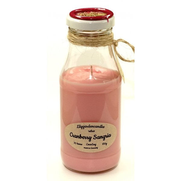 Scented candle Cranberry Sangria in a glass 170g