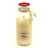 Scented candle Whiskey scent in milk bottle 170g