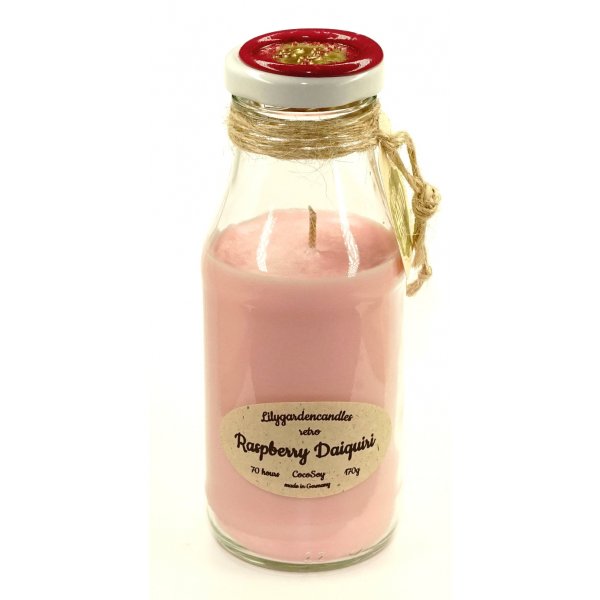 Scented candle Raspberry Daiquiri milk bottle 170g