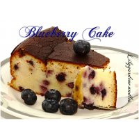 Blueberry Cake  Melted Toffee