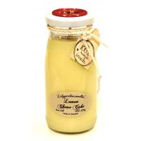 Duftkerze Lemon Cheesecake in der Milchflasche 220g
