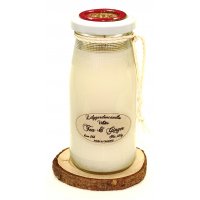 Duftkerze White Tea & Ginger in der Milchflasche 220g
