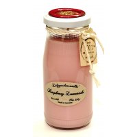 Duftkerze Raspberry Lemonade in der Milchflasche 220g