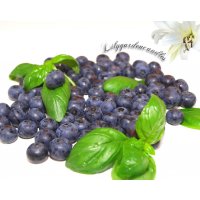 Duftkerze Basil Blueberry in der Milchflasche 120g