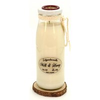 Duftkerze Milk & Honey in der Milchflasche 420g